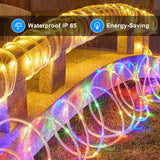 33 ft Solar Rope Lights – Waterproof Multicolor LED Fairy Lights