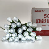 BONUO 16 ft Battery-Operated Christmas Lights, 50 LED G12 Berry String Lights with Remote