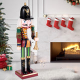 12" Wooden Nutcracker Soldier – Sword, Movable Jaw & Gift Box