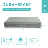 Intex 10" Queen Standard Dura-Beam Air Mattress with Built-In Electric Pump