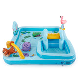 Intex Jungle Adventure Play Center Kiddie Pool with Slide, Sprayer & Games, 96" x 78" x 28"