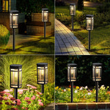 ExcMark 6 Pack Solar Pathway Lights – 10 lm Warm White LED Landscape Lights