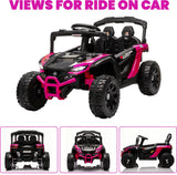 24V Kids Electric Ride-On UTV with Parent Remote, Dual 80W Motors, Suspension and Bluetooth