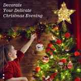 9.84-Inch Christmas Star Tree Topper with Remote