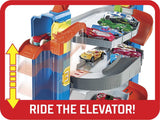 Hot Wheels City Stunt Garage – 4-Level Playset with Elevator & Storage for 20+ Vehicles