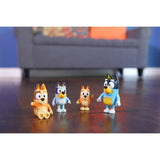 Bluey Family Figure 4-Pack – Bluey, Bingo, Mum Chilli & Dad Bandit Poseable Toy Figures