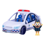 Bluey Police Car with Flashing Lights & Siren Sounds – 3.2" Policeman Figure, Stickers & Batteries