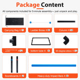 Portable Ladder Ball Game Set with 2 Targets, 6 Bolas, Score Trackers and Carry Bag