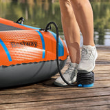 H2OGO! Kondor 2000 Inflatable Raft Set with Oars & Foot Pump, 6 ft 1 in x 38 in