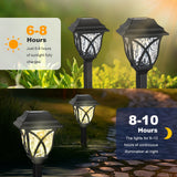 6-Pack Solar Pathway Lights – Waterproof LED Garden Stake Lights with Water Ripple Effect