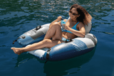 Intex River Run Lounge Inflatable Floating Water Seat with Backrest & Cup Holder