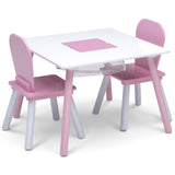 4-Piece Delta Children Toddler Playroom Set – Activity Table, 2 Chairs & 6-Bin Toy Organizer