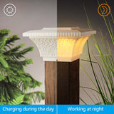 TorchStar Solar Post Cap Lights 8-Pack – IP65 Waterproof LED Fence & Deck Post Lights