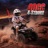 Aoemoe 40 cc Teen Gas ATV, 4-Stroke 4-Wheeler with 3 Speed Settings, Up to 15 mph