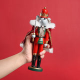 12" Wooden Nutcracker Soldier – Sword, Movable Jaw & Gift Box