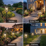 DAMAYCA 8 Pack Solar Pathway Lights – Warm White LED Landscape Lighting