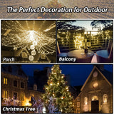 52.3 ft Solar String Lights, 160 LED Outdoor Fairy Lights with 8 Modes