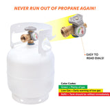 Flame King 5 lb Empty Propane Tank with Built-In Gauge & OPD Valve
