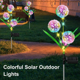 2 Pack Solar Dandelion Garden Lights – 36 LED Colorful Decorative Solar Lights