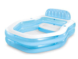 Intex Swim Center Sun Shade Family Inflatable Pool, 90" x 75" x 53" Family Splash Pool