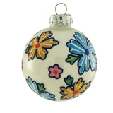 Set of 8 Seamless Glass Christmas Tree Ornaments, 2.63-Inch Solid-Color Xmas Baubles