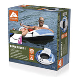 Ozark Trail Rapid Rider Single River Tube 48" with Mesh Seat, Backrest & Cup Holder