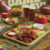 Farberware 11x14 Build-a-Board Bamboo Charcuterie Board, 6 Compartments