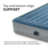 Intex Queen Essential Rest Dura-Beam Deluxe Air Mattress with Built-In Pump