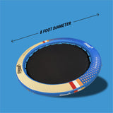Wateraft 8 FT Floating Inflatable Dock with Mesh Center – Round Swim Platform