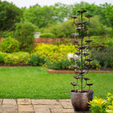 CGH Cascading Leaves Fountain, 5Ft H Garden Leaves Fountain