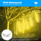 Meteor Shower LED String Lights, 20" 10-Tube, 540 LEDs, Connectable Indoor & Outdoor