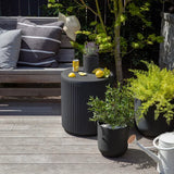Veradek Capri Cooler Side Table – Outdoor Patio Cooler Table with Swivel Lid