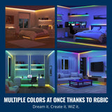 WiZ RGBIC LED Light Strip 32.8 ft – Smart Wi-Fi Color-Changing Light Strip