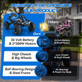 VIBESPARK 36V 600W Electric Ride-On ATV for Kids Ages 5–12, Bluetooth and LED Lights