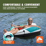 Ozark Trail Rapid Rider Single River Tube 48" with Mesh Seat, Backrest & Cup Holder