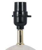 Mainstays Ball Table Lamp with White Linen Round Hardback Shade