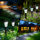 Gigalumi 12 Pack Solar Pathway Lights – 6000 K Cool White LED Landscape Lights