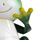 Mainstays Metal Frog Garden Statue with Flower, Hand-Painted Outdoor Garden Décor