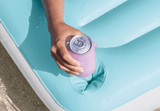 Intex Floating Water Lounge Teal & White Large Pool Float, 122” x 72” x 7”