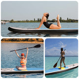 Naipo 10' Inflatable Stand Up Paddle Board Set, 330 lb Capacity SUP with Adjustable Paddle, Pump & Backpack