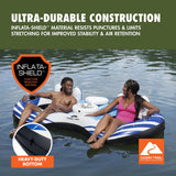 Ozark Trail Rapid Rider Double 2-Person River Tube with Cooler, Cup Holders & Mesh Seats