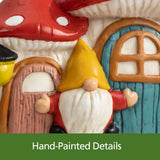 Mainstays Weather-Resistant Mushroom Village Garden Statue, Resin Outdoor Cottage Décor