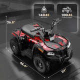 HOVER HEART 36V 500W Electric Youth ATV with Dual Suspension & 10-Mile Range