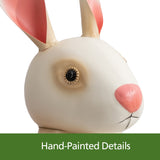 Mainstays 13.4" H Hand-Painted Metal Bunny Garden Statue, Outdoor Rabbit Décor