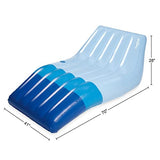 Funsicle Happy Sleeper 5.8 ft Inflatable Floating Lounge with Cup Holder, Contoured Pool Float