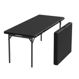 Lifetime Commercial 6-Foot Fold-in-Half Folding Table – 2-Pack Heavy-Duty HDPE Utility Tables