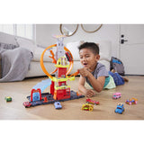 Hot Wheels City Super Loop Fire Station – 3-Level Lift, Adjustable Loop & Waterfall Ramp