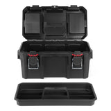 Hyper Tough 16-Inch Heavy-Duty Toolbox with Small Parts Organizer & Padlock Security