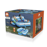 Ozark Trail Big 6-Person Inflatable Island – Large Floating Lake Lounge