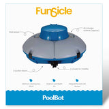 Funsicle PoolBot Robotic Pool Cleaner - Cordless Automatic Pool Vacuum